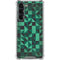 Black & Green Galaxy S24 FE Clear Case